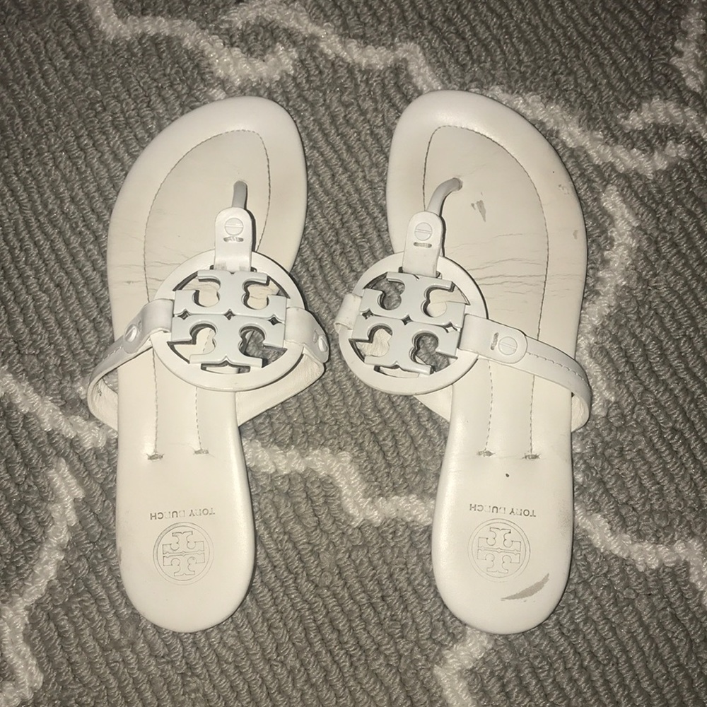 Tory Burch white Miller sandal